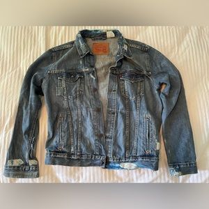 Levi's Shibori Repaired Denim Trucker